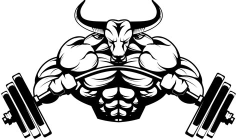 Bodybuilding Logo Clip Art Library