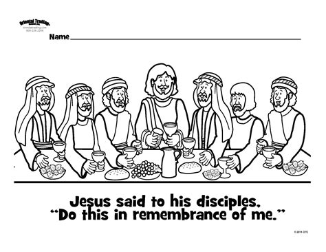 Easter Last Supper Coloring Pictures Coloring Pages
