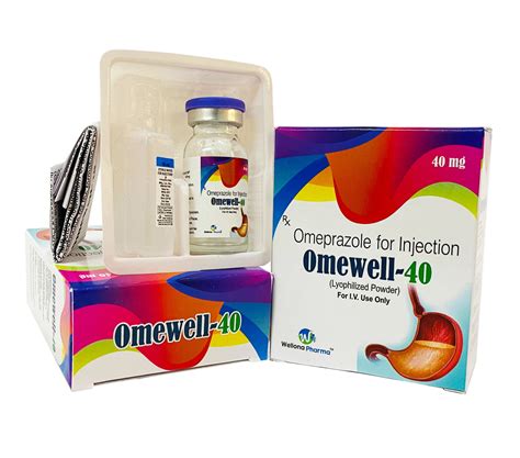 Omewell 40 Omeprazole Injection 40mg Vialbox Rs 10 Box Id