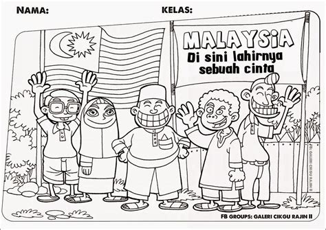 Gambar Kemerdekaan Malaysia Untukmewarna Mewarna Lembaran Kerja Tema