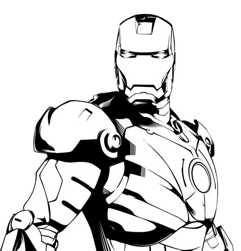 Tony Stark Is Ironman Schetsen Silhouet Tekenen