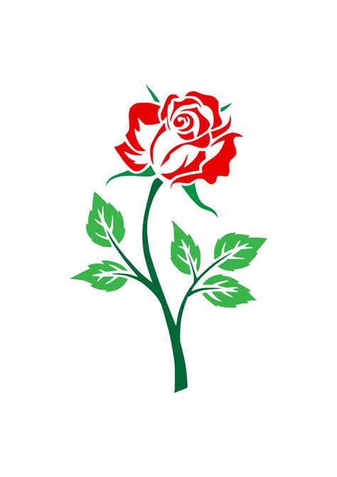 Rose Flower Free SVG Cutting File - SvgHeart.com