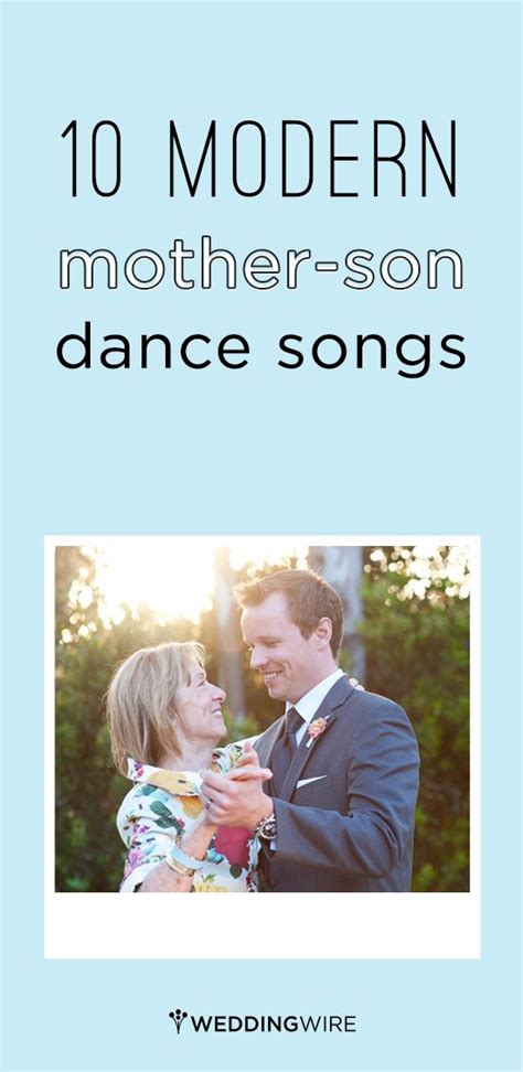 We have made this playlist of amazing mother/son dance songs to inspire you. In honor of Mother's Day, @weddingwire made a list of modern songs for that special mo… | Mother ...