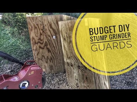 0.46 kg/pc port of loading: Affordable DIY Stump Grinder Guards - YouTube