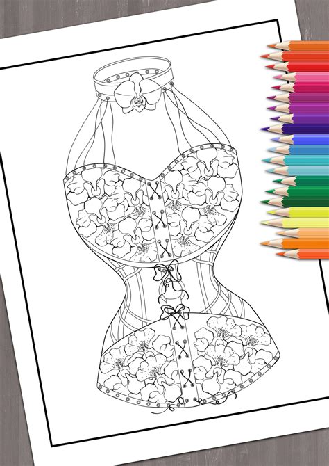 Printable Kinky Coloring Pages Coloring Book For Adults Etsy