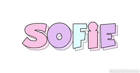 Sofie Logo Outil De Conception De Nom Gratuit à Partir De Texte