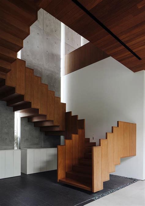 The Railing On These Stairs Was Designed To Follow The Shape Of The Stairs