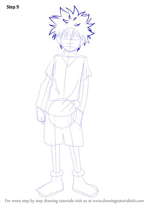 How To Draw Killua Step By Step At Drawing Tutorials