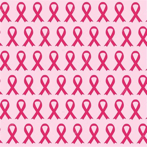 Breast Cancer Awareness Pink Ribbon Seamless Pattern Background ⬇