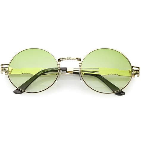Small Round Circle Lennon Style Color Lens Sunglasses Sunglassla