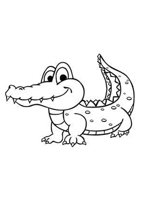 Alligator Coloring Page For Kids