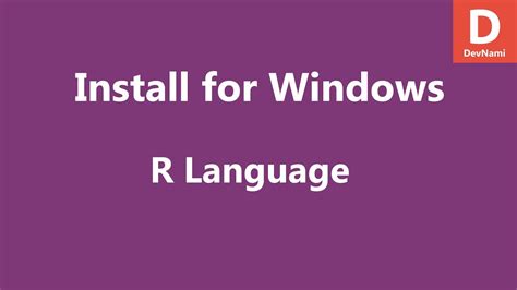 R Programming Install R On Windows Youtube