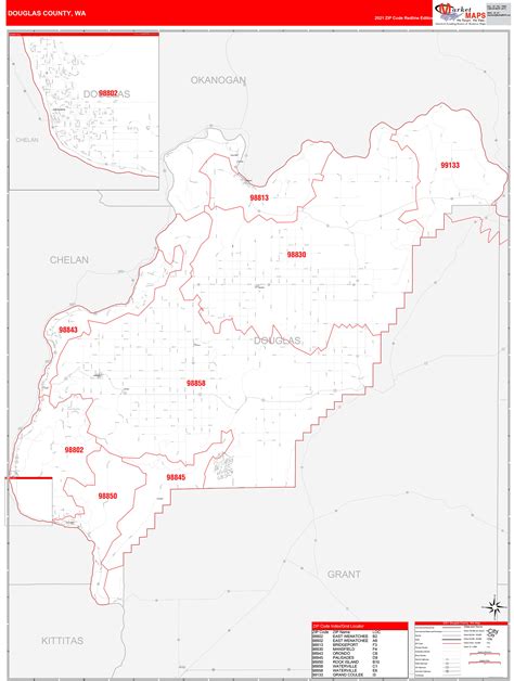 Douglas County Zip Code Map Map