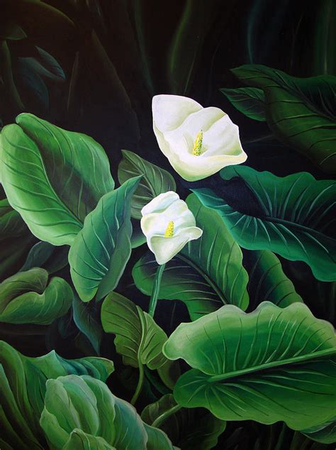 Calla Lily Painting By William Love Fine Art America
