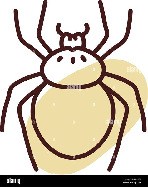 big brown flea illustration vector on a white background stock vector image and art alamy