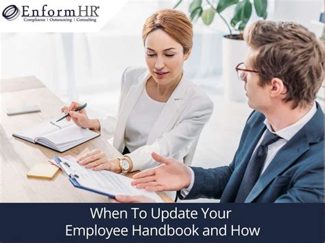 When To Update Your Employee Handbook And How Enformhr Llc Hr