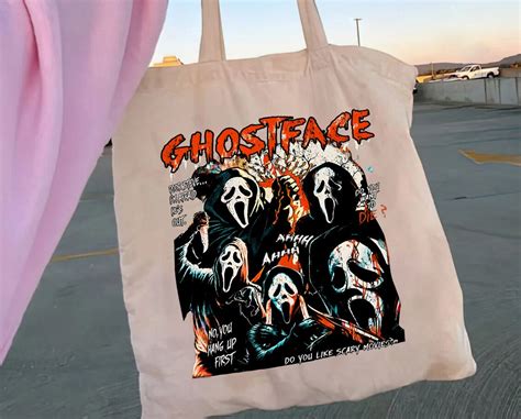 Ghostface Scary Movies Scream Tote Bag Ghostface Tote Bags Sold By