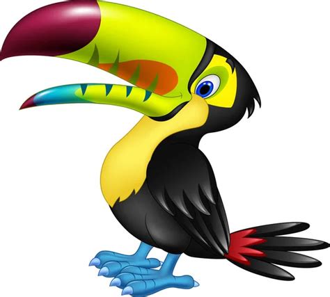 Cartoon Happy Bird Toucan Stock Vector Image By ©tigatelu 203129936