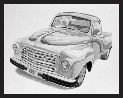 Muscle car sketches auto art page 9 team bhp. Drawings Sketches by Daniel G Storm Collection of Pencil drawings | Studebaker, Pink truck ...