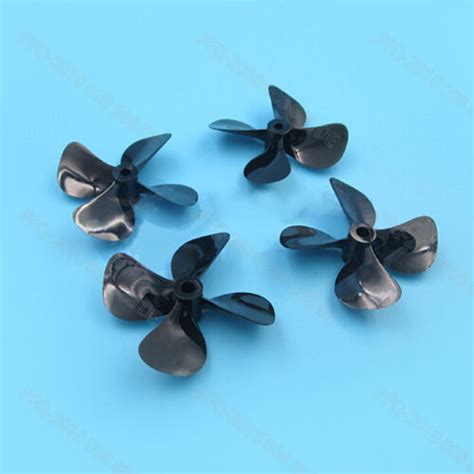 Rc Model Boat Four Blades Propeller Thread Propellers Boats 4mm 5mm