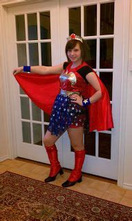 So here is a hilarious fact about this costume. Wonder Woman Homemade Costume | Halloween, Home decor, Holiday