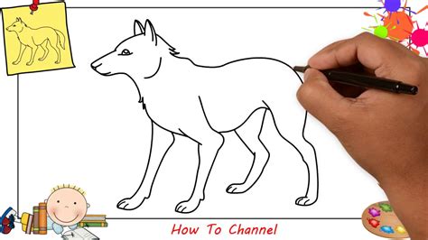 Now you can draw out the left side of the rose in a very simple half circle. How to draw a wolf EASY step by step for kids, beginners ...