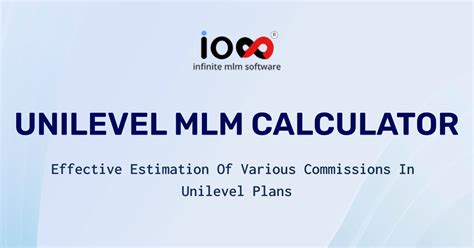 Unilevel Mlm Calculator Free Mlm Commission Calculator
