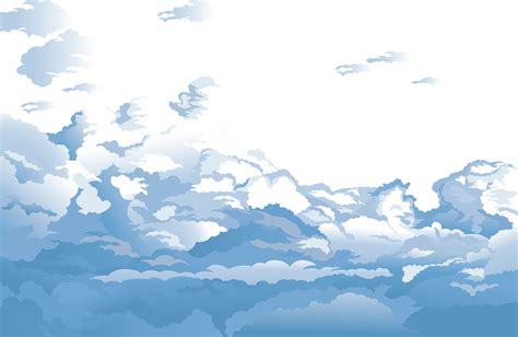 Download Blue And Clouds Sky Euclidean Vector White Clipart Png Free