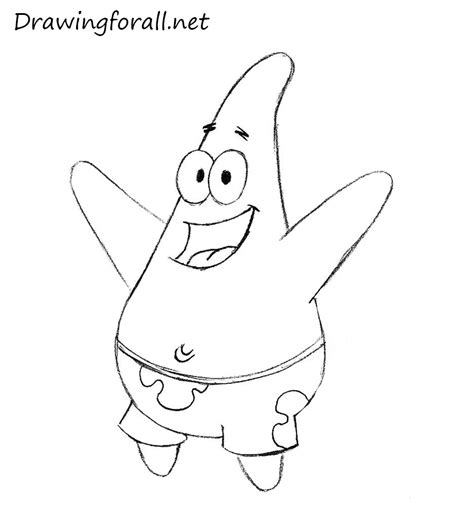 How To Draw Patrick Step By Step For Kids
