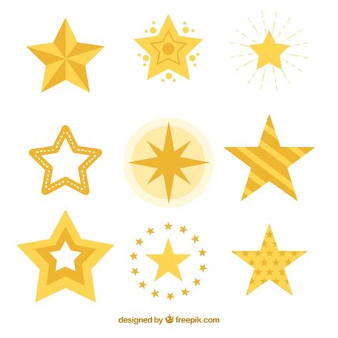 Pack Of Decorative Stars Vector Free Download