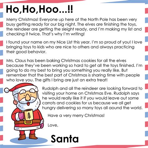10 Best Letters From Santa Christmas Printable Pdf For Free At Printablee