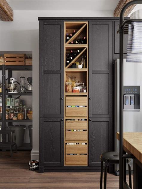 Pull the rolling cart out when you need an additional work surface or extra seating, and roll it right back under. IDEE RANGEMENT: kitchen /étagères range-bouteilles ...