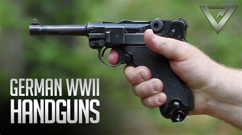 Wwii German Handguns Luger Walther P38 Visradom Browning Hi Power
