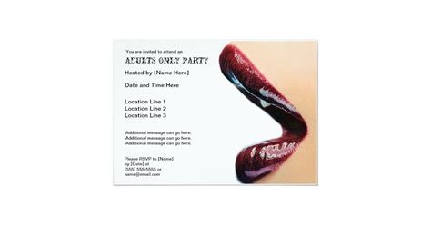 Adults Only Party Invitations