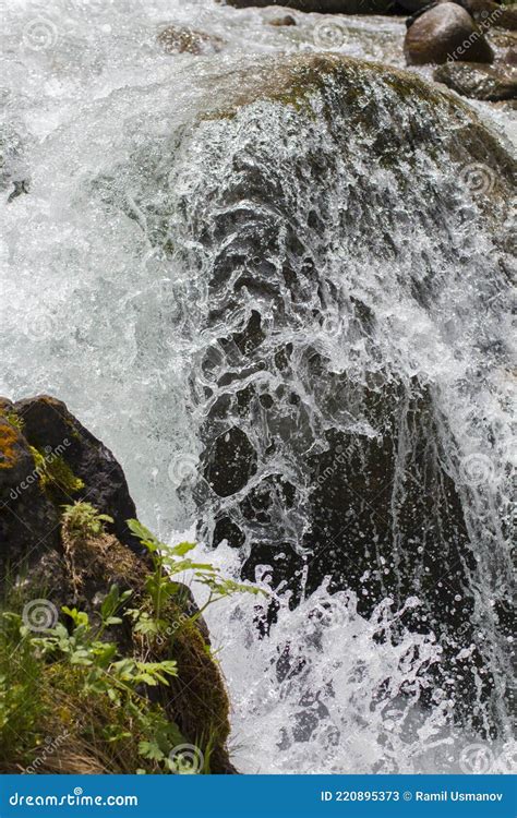 A Stormy Stream On The Mountain River Prohodnaya In The Almarasan Gorge