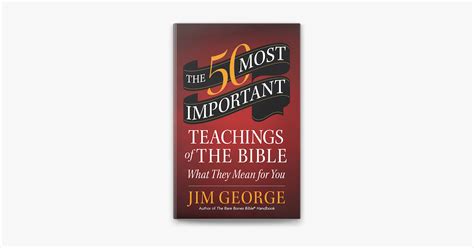 ‎the 50 Most Important Teachings Of The Bible On Apple Books