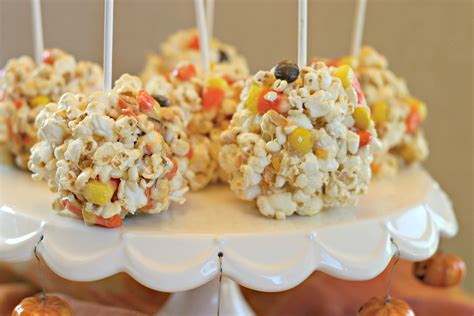 Candy Corn Popcorn Balls Dishin And Dishes