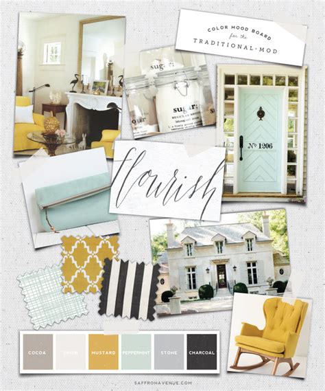 It's hard to believe i'm wrapping up the nursery. Mood Board :: Mint + Mustard for the Traditional-Mod ...