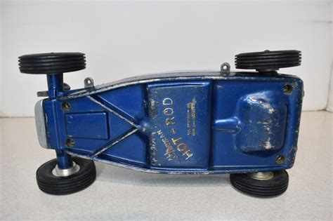Vintage All American 1932 Hot Rod Tether Car Blue Ebay