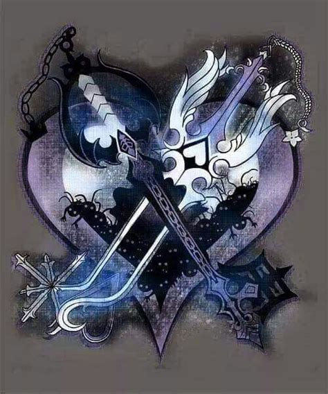 Kingdom Hearts Keyblades Sora Kingdom Hearts Tatouage Kingdom Hearts