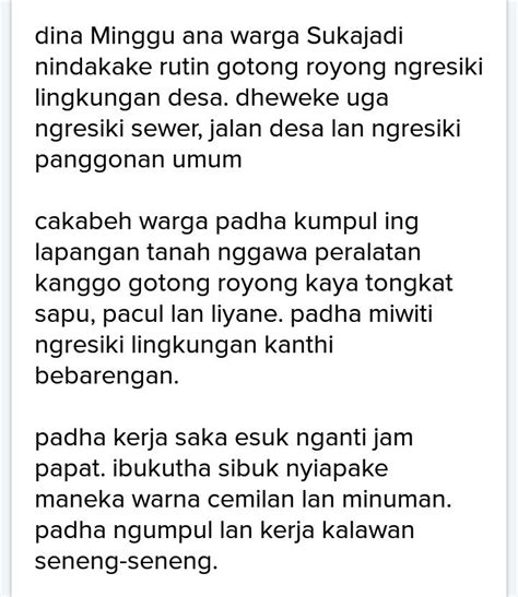 Kumpulan cerita, dongeng dan legenda rakyat terbaik dari jawa timur yang diceritakan turun temurun dari nenek moyang kita, memiliki banyak batu raden merupakan cerita rakyat dari jawa tengah yang cukup populer. Contoh Cerita Rakyat Bahasa Jawa - Rajiman