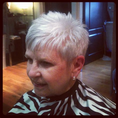 Choppy pixie cuts for older ladies with glasses. Pin on Go Short - A Place for Short Hairstyles