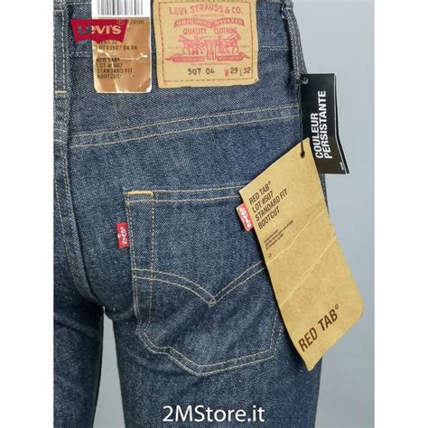 Levis Jeans Levis 507 Red Tab Man Bootcut Regular Fit Dark Blue Denim