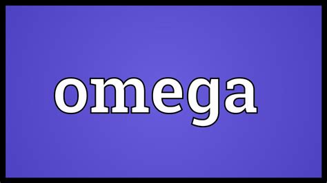 Omega Symbolsign And Its Meaning Mythologian