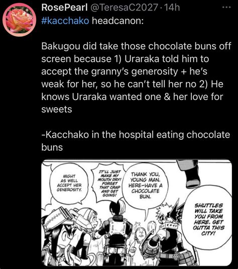 Just A Kacchako Headcanon That I Thought Of Over On My Twitter Based