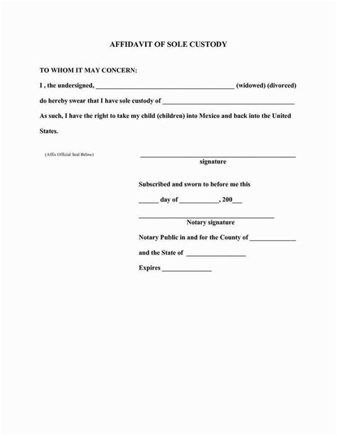 Used in support of a visitor's visa to canada. Canada Notary Form : An Affidavit Is A Document Containing ...