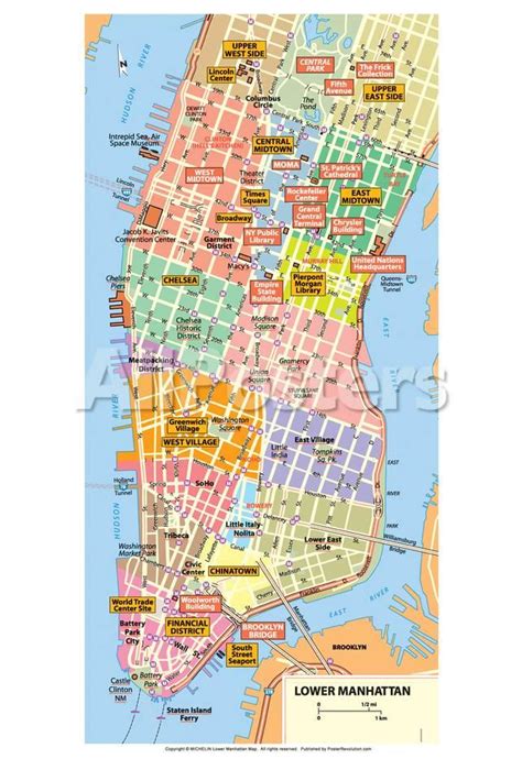 Map Of Manhattan Nyc World Map Black And White