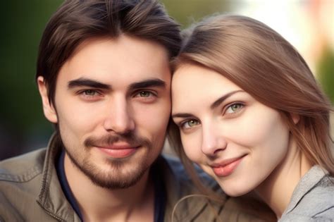 Premium Ai Image Portrait Of Cute Romantic Couple On A Date Created