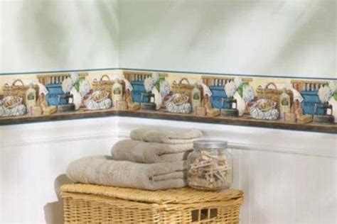 Wallpaper borders for bedroom modern. Vintage laundry room wallpaper border | Hawk Haven