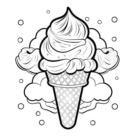 Coloring Page From Ice Creams